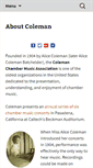 Mobile Screenshot of colemanchambermusic.org